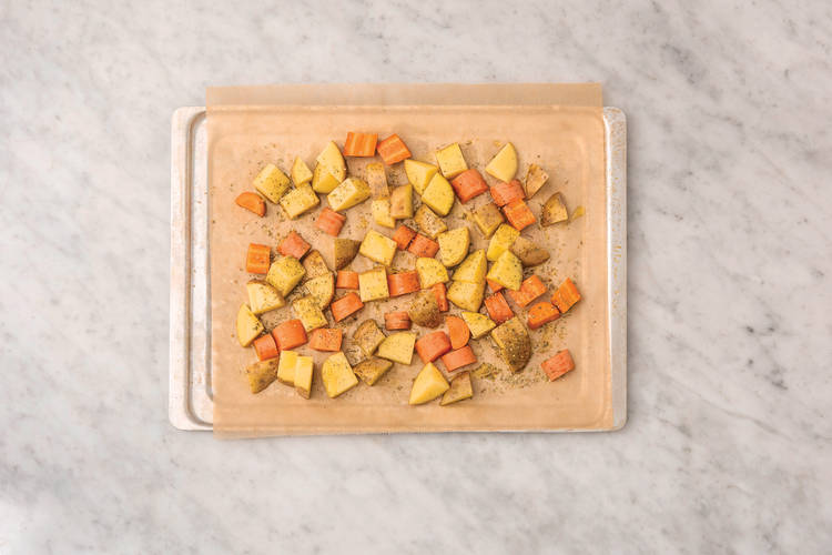 Roast the veggies