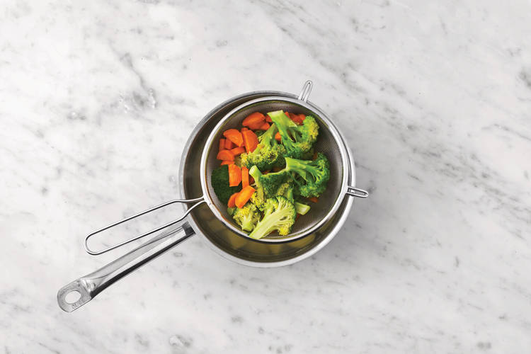 Steam the veggies