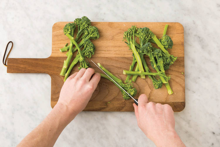 Prep the baby broccoli