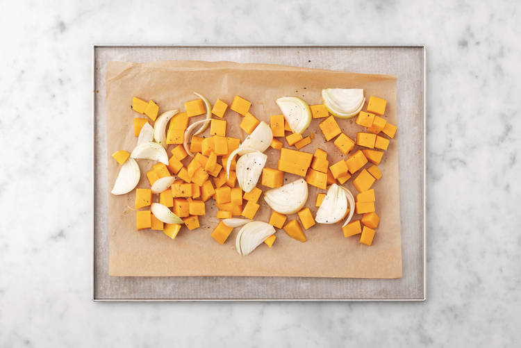 Roast the veggies