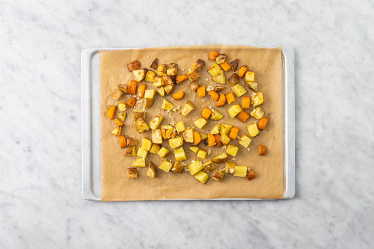 Roast the veggies