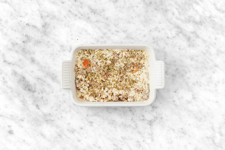 Bake the risotto