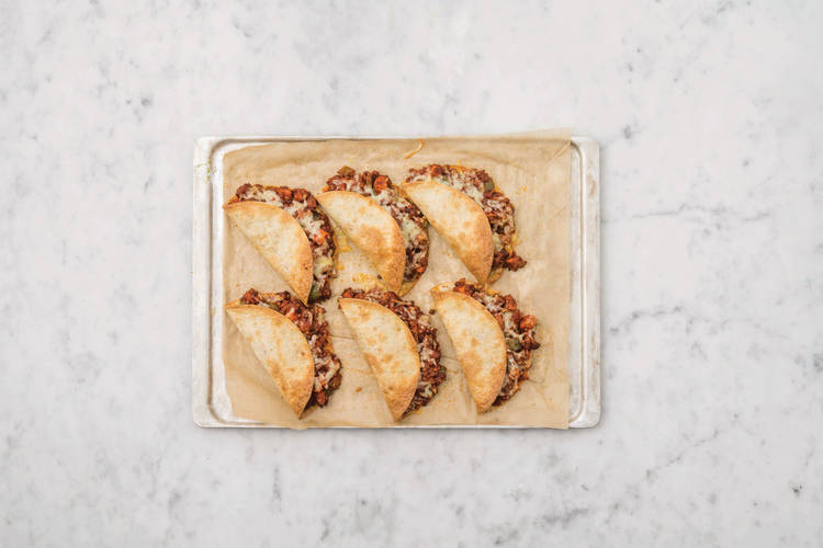 Bake the dosa-dillas