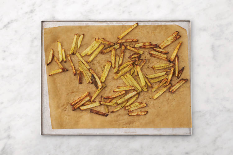 Bake the fries