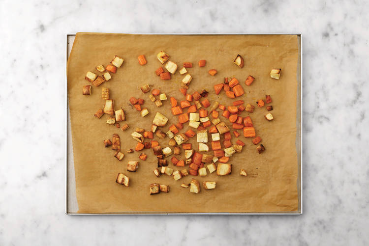 Roast the veggies