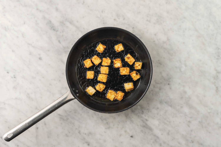Cook the tofu