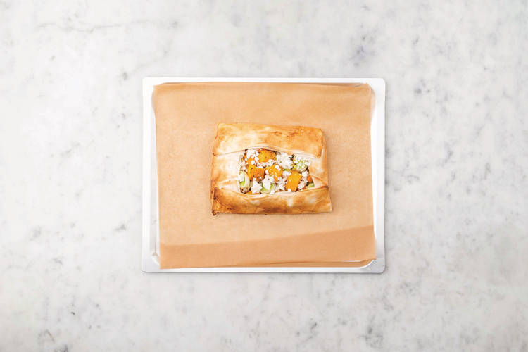 Bake the filo galette