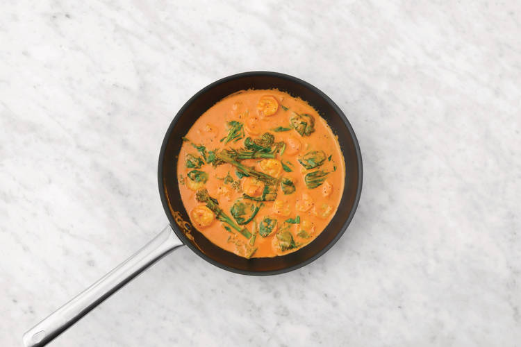 Finish the curry & rice