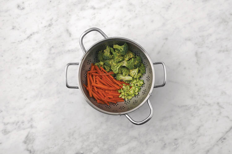 Steam the veggies