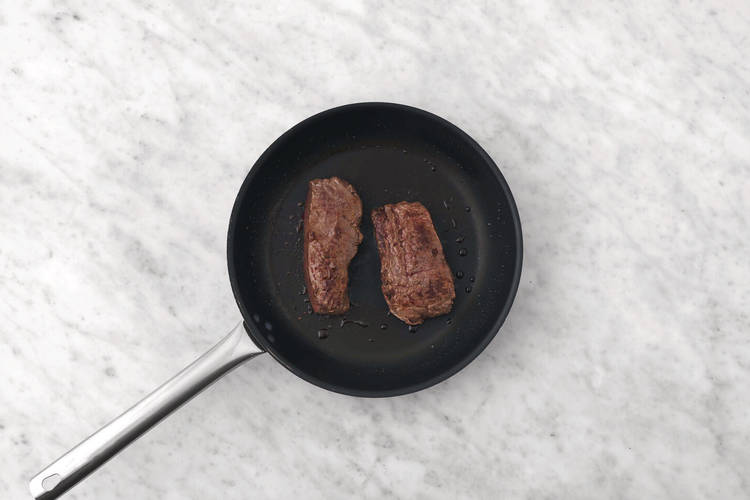 Cook the steak