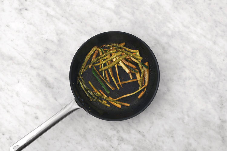 Cook the veggies