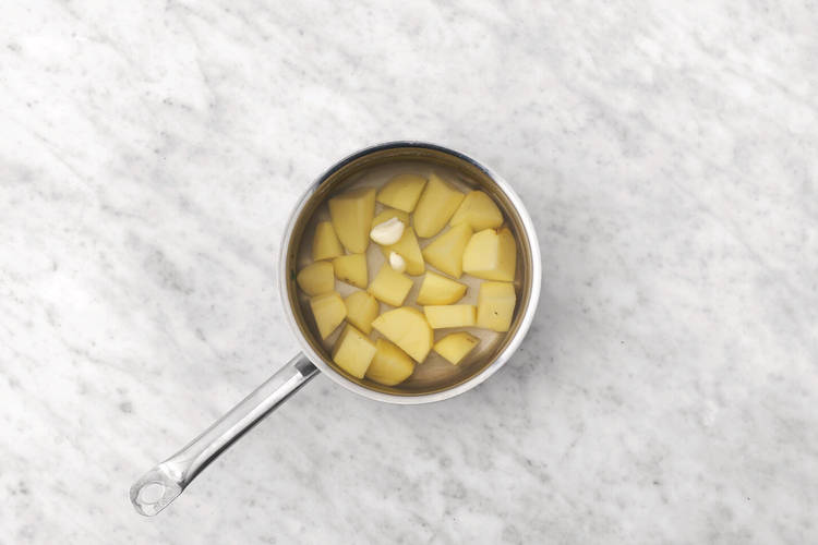 Make the garlic mash