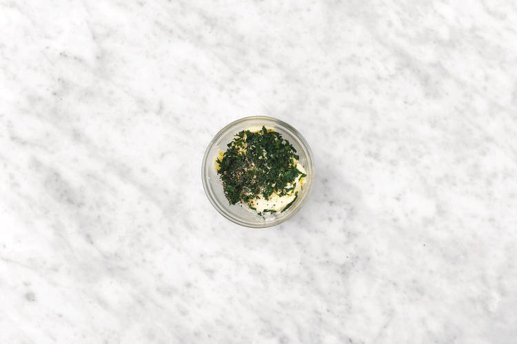 Make the herby butter