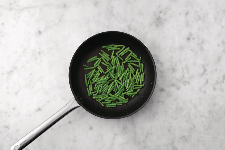 Cook the greens & fish