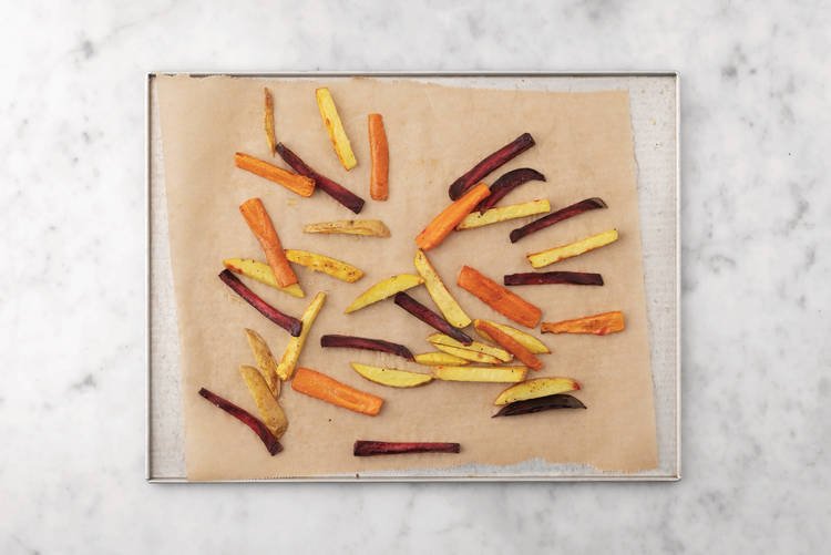 Roast the veggie fries