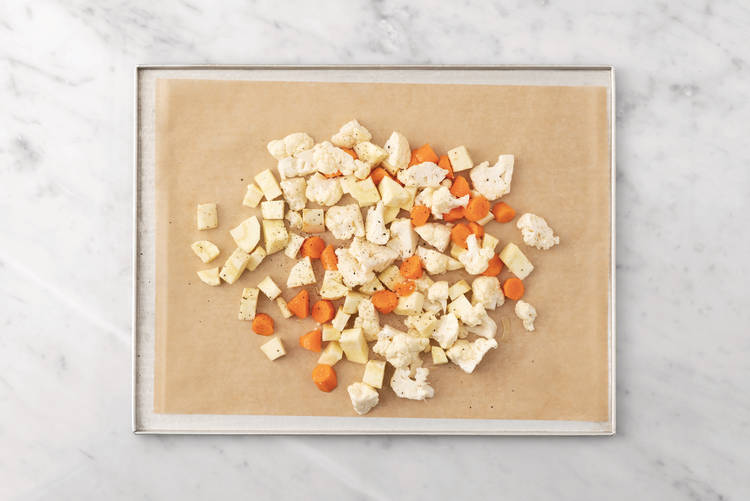 Roast the veggies