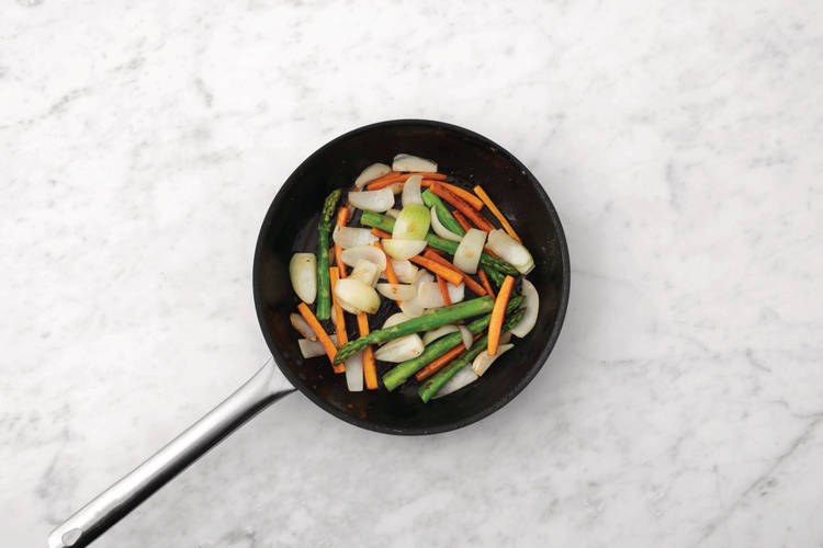 Cook the garlicky greens