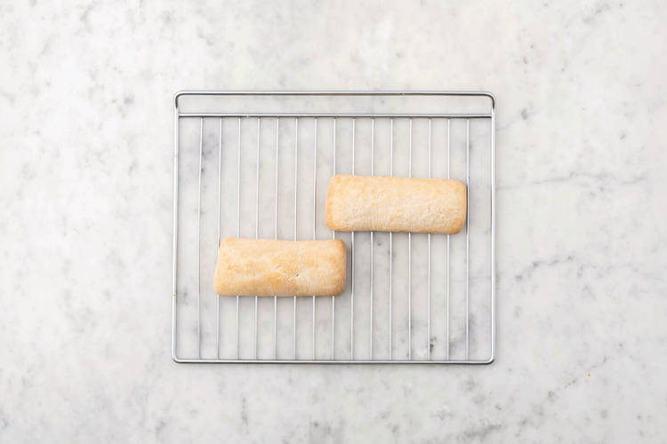 Warm the panini