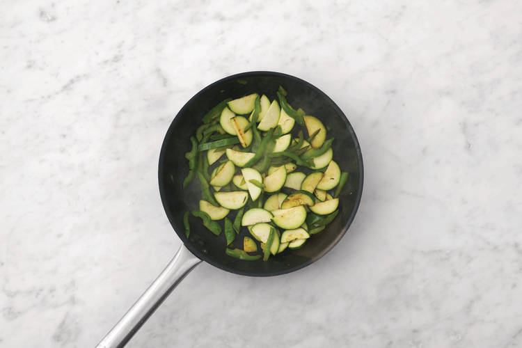 Cook the veggies