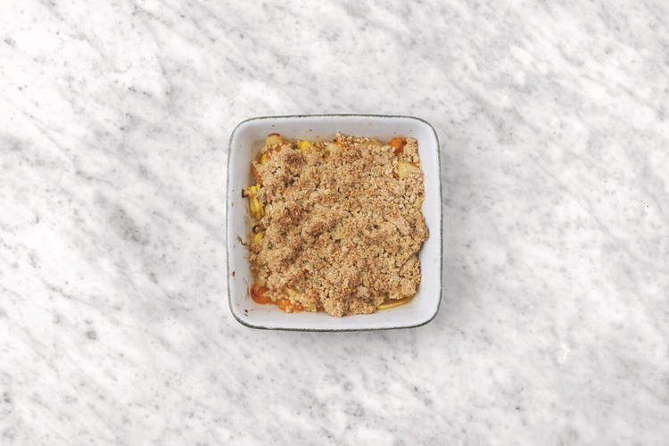 Bake the crumble