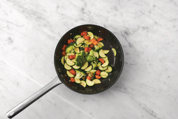 Get prepped & cook the veggies