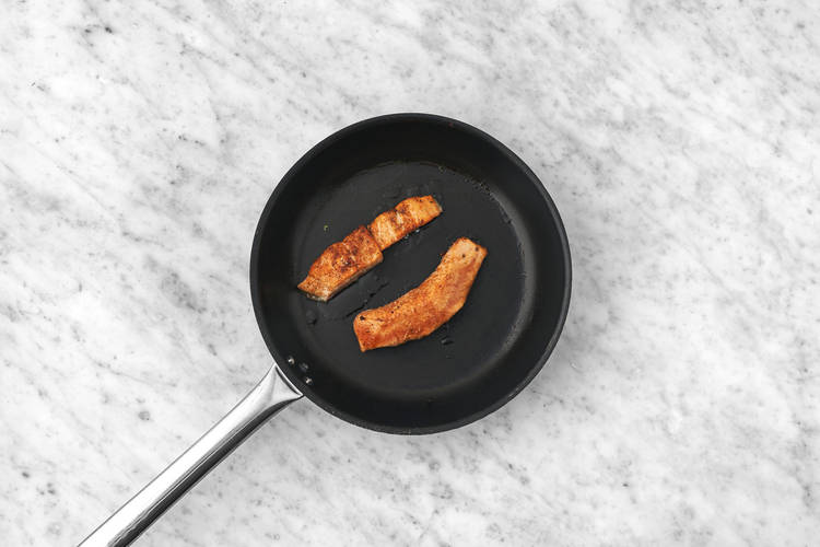 Cook the salmon