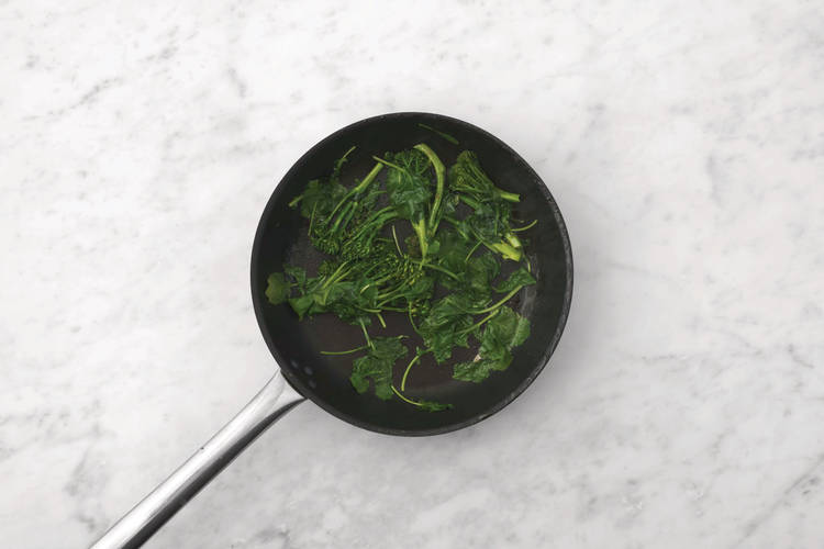 Cook the greens