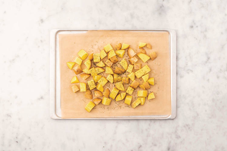 Roast the potatoes