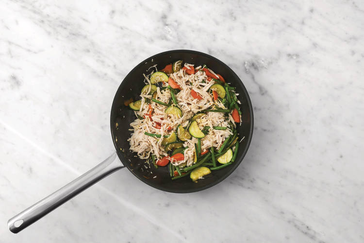 Cook the veggies