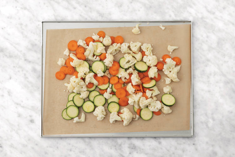 Roast the veggies