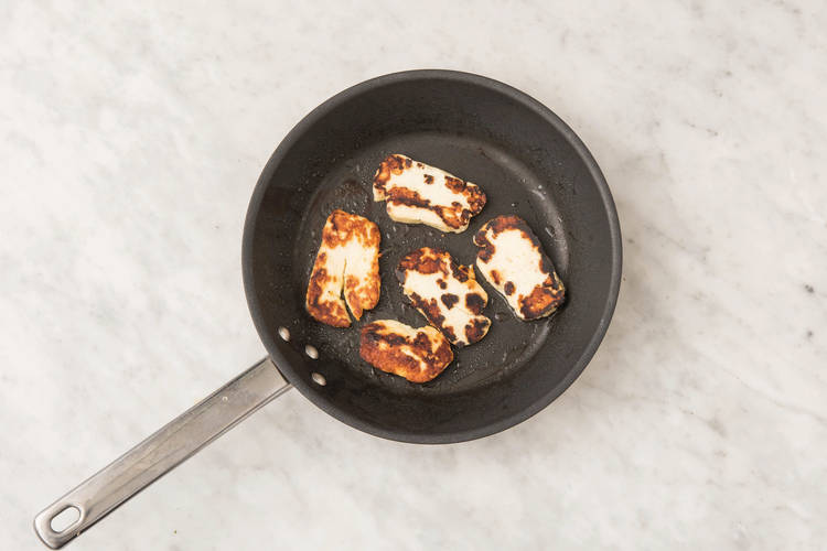 Cook the haloumi