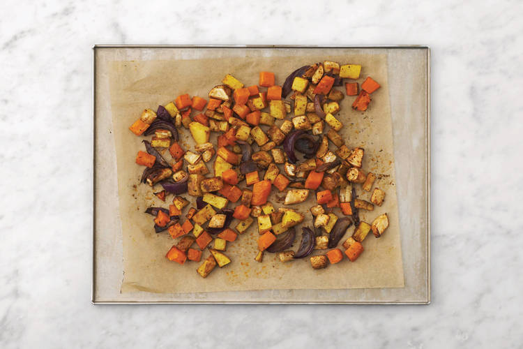 Roast the veggies