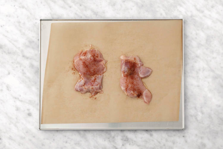 Bake the chicken