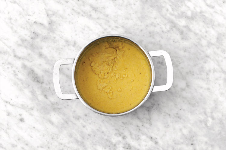 Cook the polenta