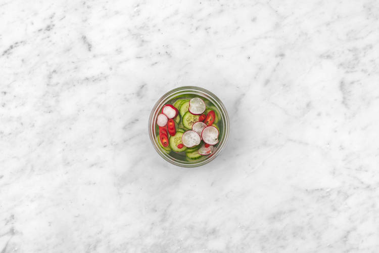 Make the spicy pickles