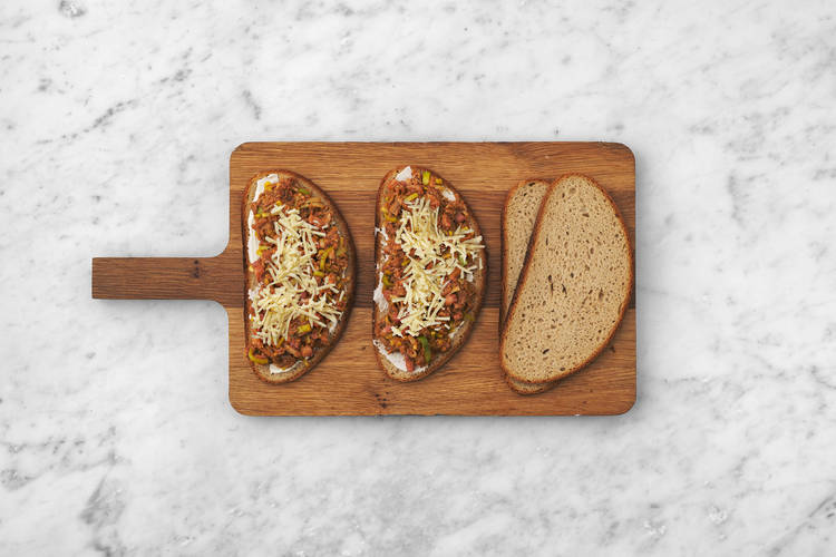 Assemble the toasties