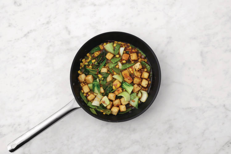 Cook the tofu