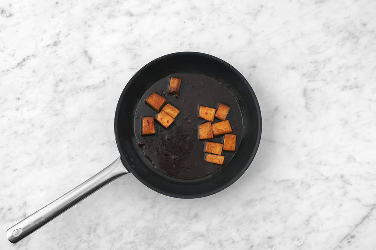 Cook the tofu