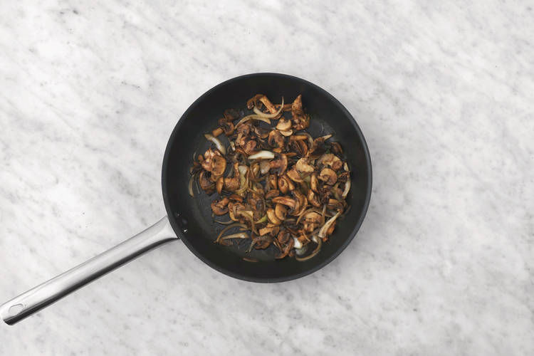 Cook the mushrooms