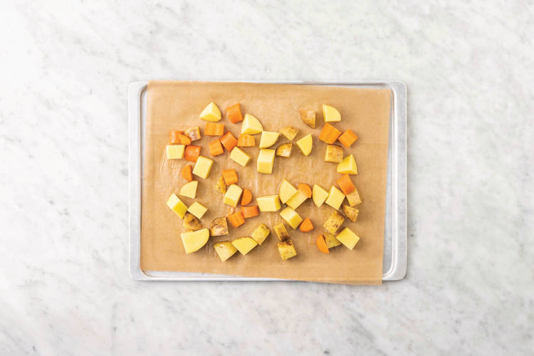 Roast the veggies