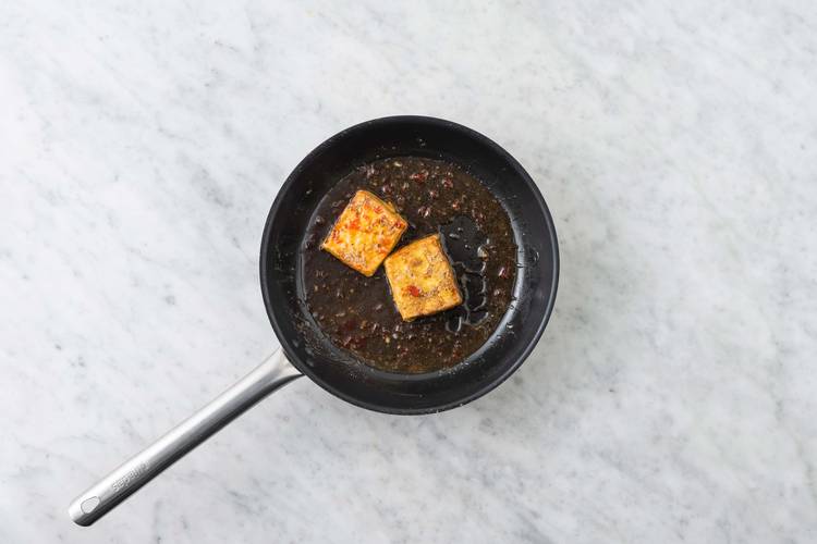 Cook the tofu