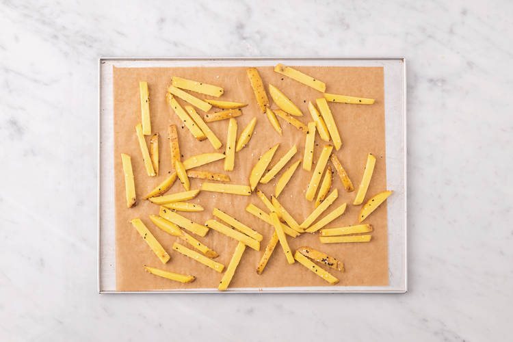 Bake the fries