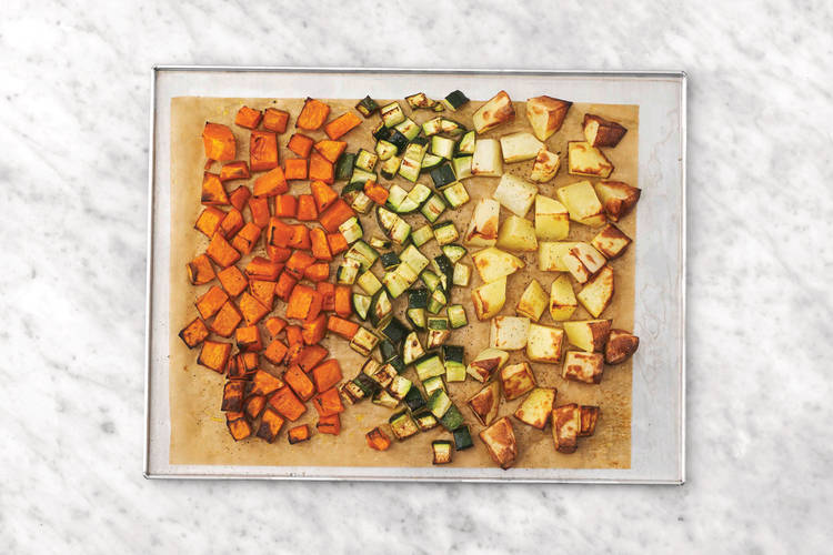 Roast the veggies
