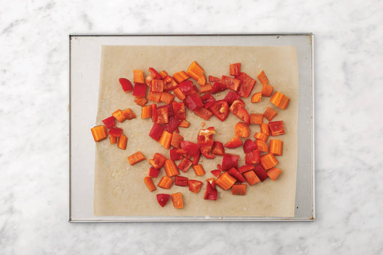 Roast the veggies
