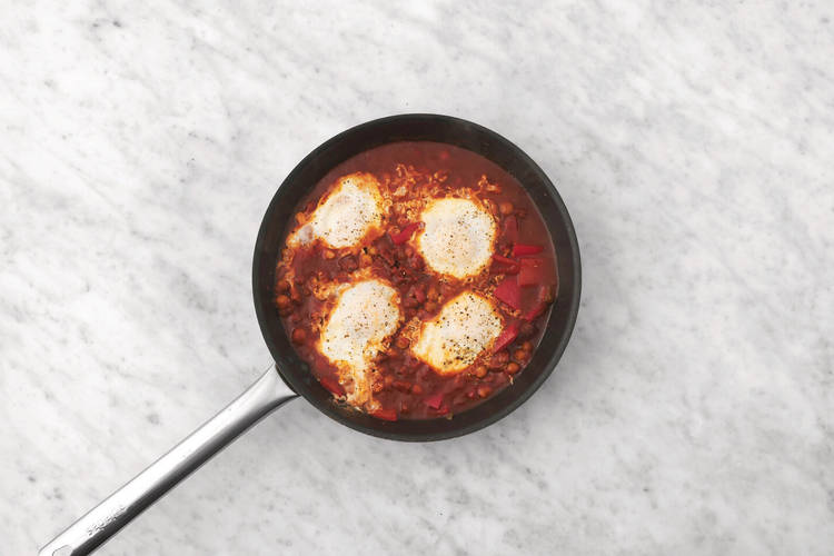 Finish the shakshuka