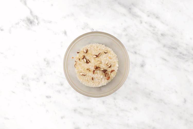 Make the panko topping