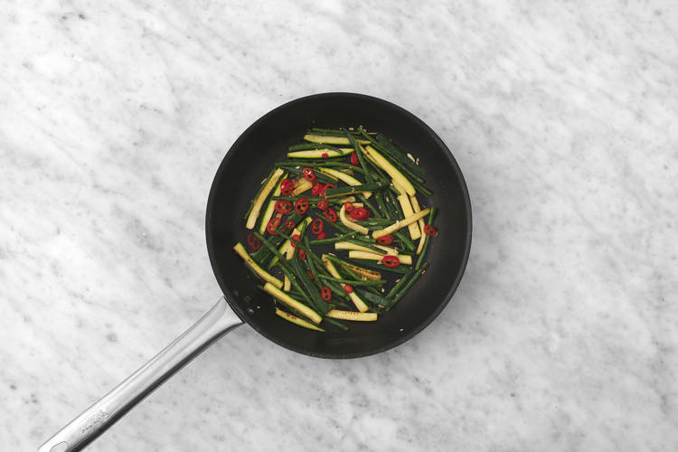 Cook the greens