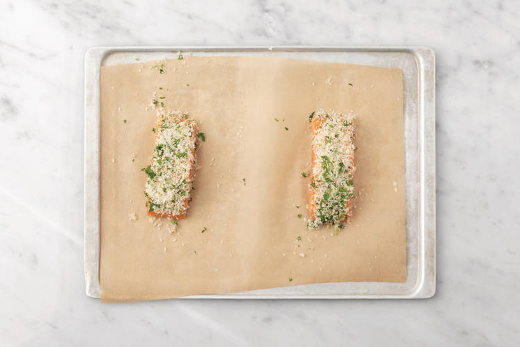 Bake the salmon