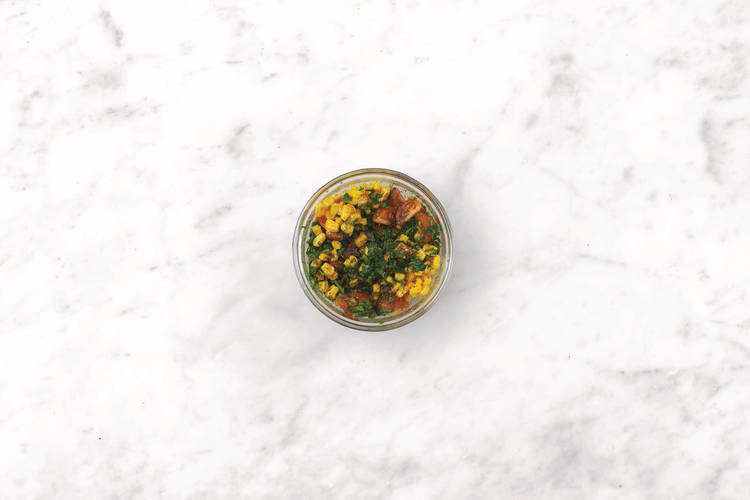 Make the corn salsa