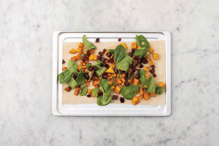 Toss the veggies 